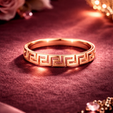 Meandra Luxe Gold Ladies Ring
