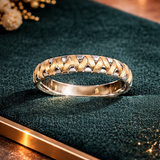 Interlace Dual Tone Gold Gents Ring