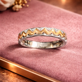 Wave Crest Dual Tone Gents Ring