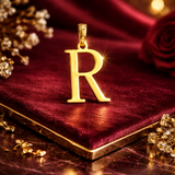 R Initial Grace Gold Pendant
