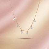 Droplet Radiance Station Diamond Necklace