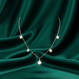 Ethereal Fan Charm Diamond Necklace