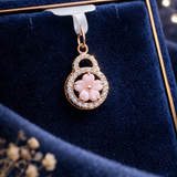 Blush Petal Diamond Pendant