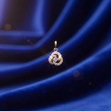 Infinite Trinity Knot Diamond Pendant