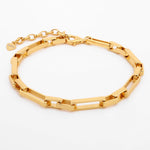 Eternal Eva 18K Gold Plated Men's Silver Bracelet - Diavo Jewels