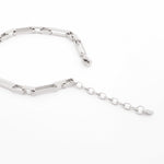 Eternal Eva Rhodium Plated Men's Silver Bracelet - Diavo Jewels