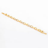 Rolo Gold Plated Men's Silver Bracelet - Diavo Jewels