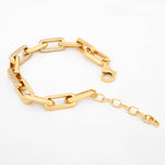 Gilded Riddle Link Men's Silver Bracelet - Diavo Jewels