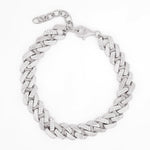 Timeless Rhodium Twirl Men's Silver Bracelet - Diavo Jewels