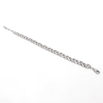 Timeless Rhodium Twirl Men's Silver Bracelet - Diavo Jewels