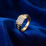 Men's Diamond Urban Brickwork Ring