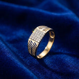 Men's Diamond Sculpted Chevron Ring