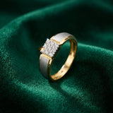 Men's Diamond Frost Pillar Ring