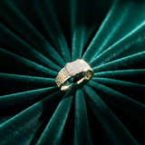 Men's Diamond Mosaic Signet Ring