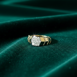 Men's Diamond Sculpted Prism Ring