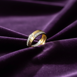 Men's Diamond Sculpted Horizon Band