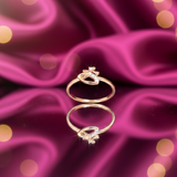 Diamond Infinity Butterfly Ring