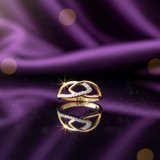Diamond Infinity Crest Ring