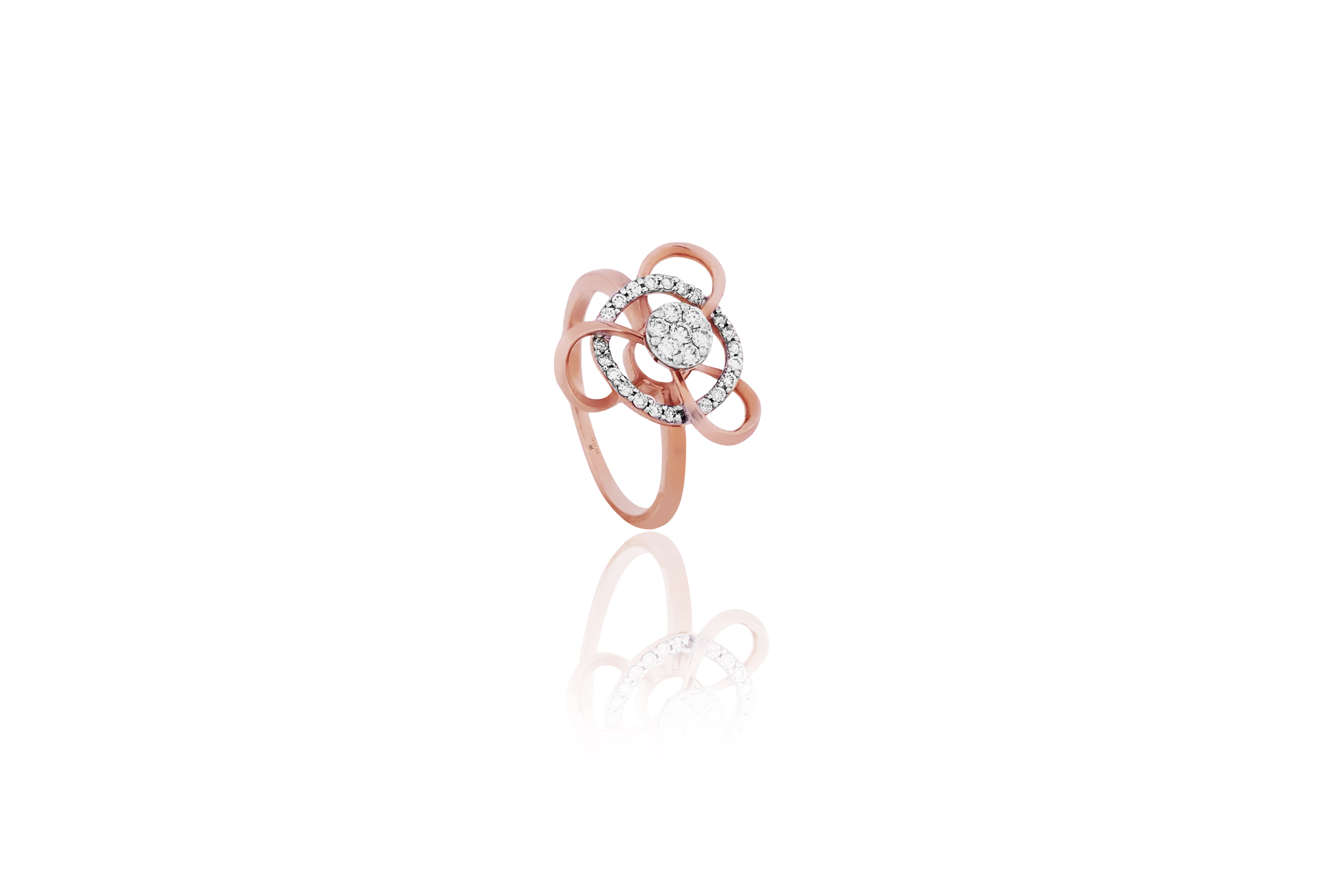 Diamond Trinity Halo Ring