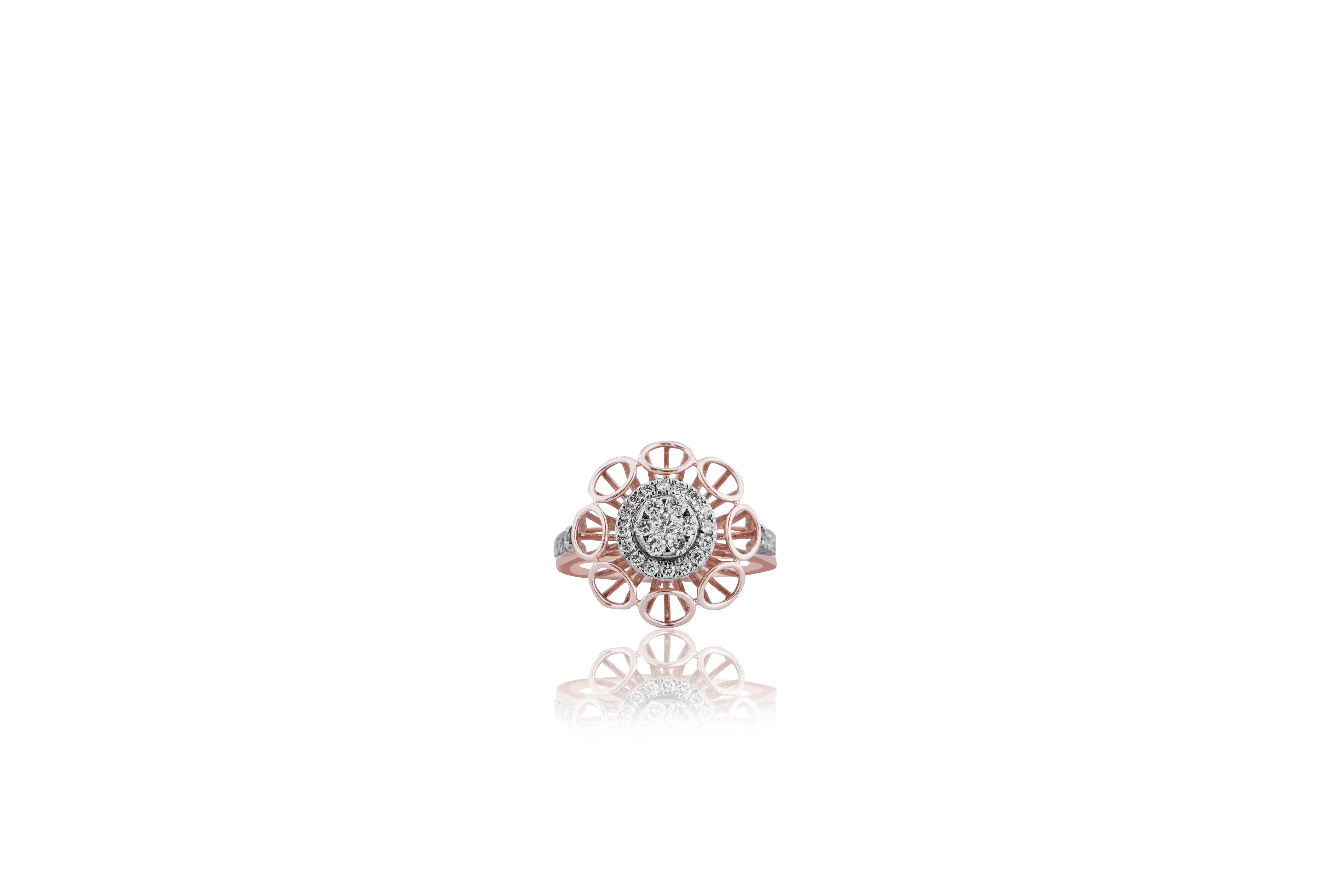 Diamond Filigree Mandala Ring