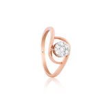Diamond Petal Embrace Ring