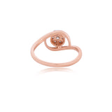 Diamond Petal Embrace Ring