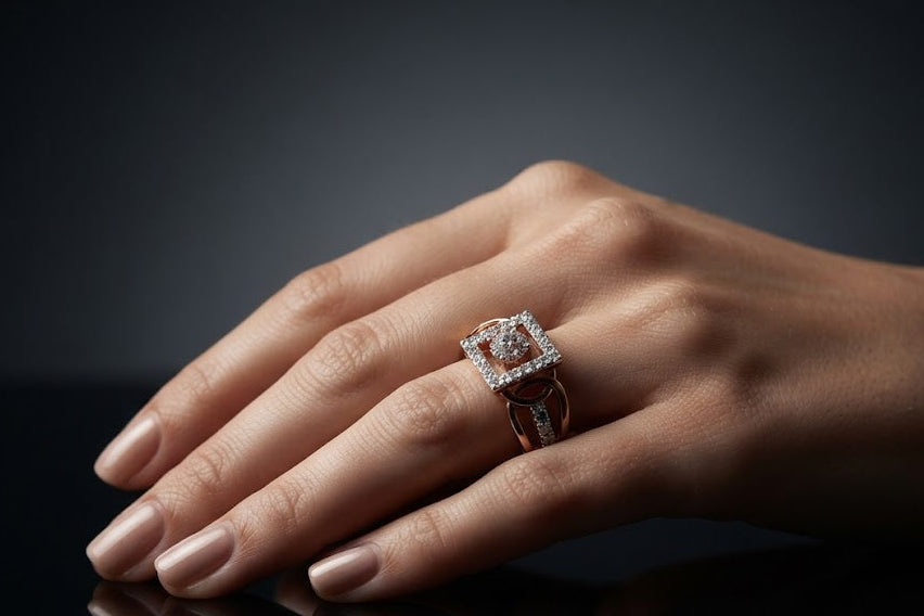 Diamond Infinite Frame Solitaire