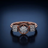 Diamond Heirloom Milgrain Trinity