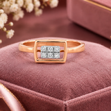 Diamond Frame Solitaire Ring