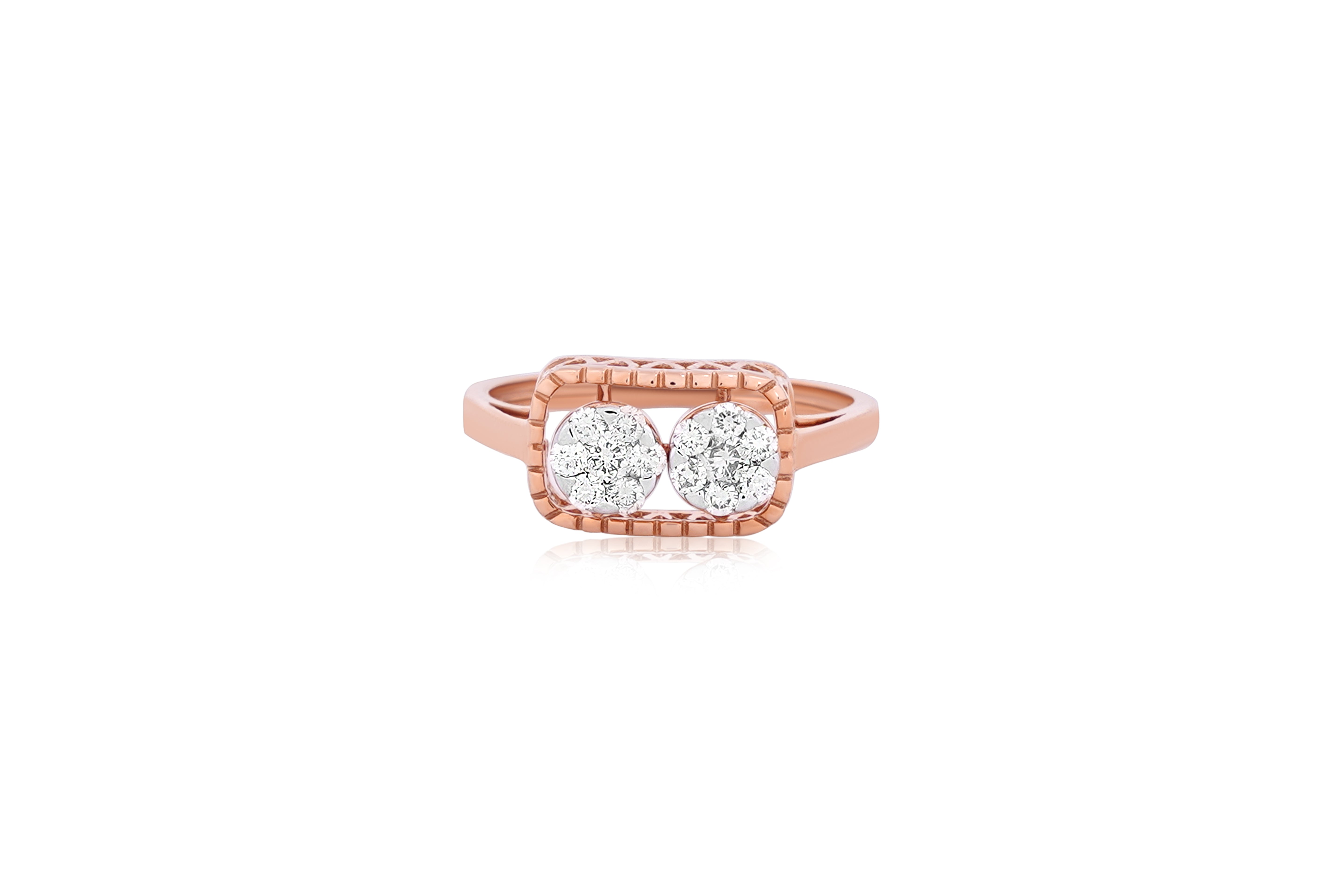 Filigree Doublet Diamond Ring