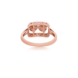 Filigree Doublet Diamond Ring