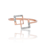 Vertex Interlock Diamond Ring