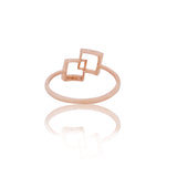 Vertex Interlock Diamond Ring