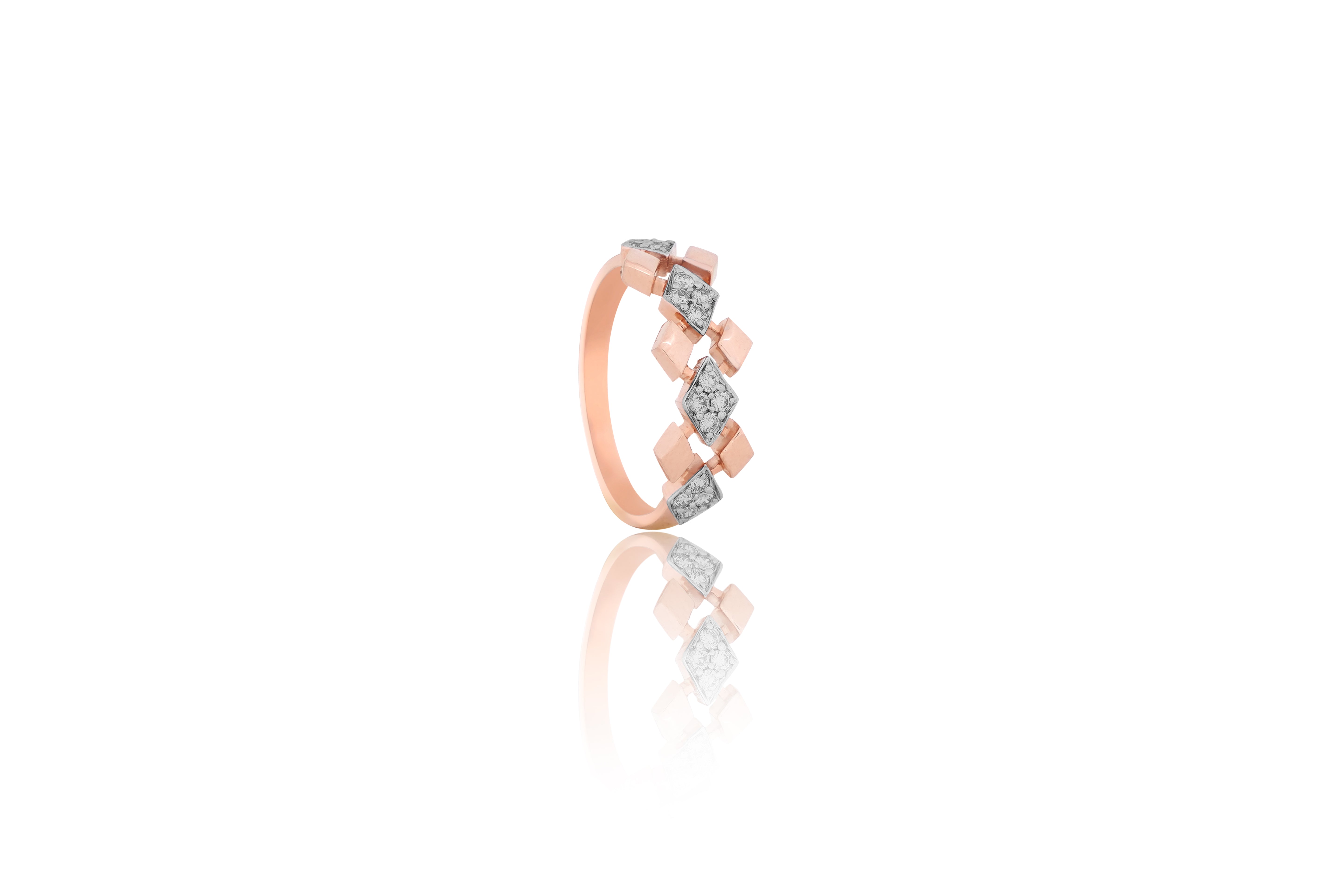 Diamond Rhombus Eternity Band