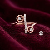 Diamond Linear Harmony Ring
