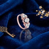 Diamond Petal Trio Ring