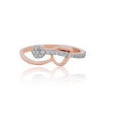Diamond Lyrical Loop Ring