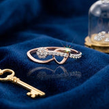 Diamond Lyrical Loop Ring