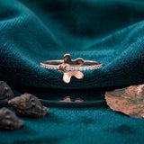 Diamond Gilded Butterfly Ring