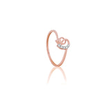 Diamond Drift Solitaire Ring