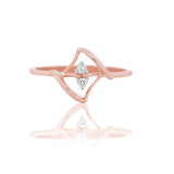Prism Peak Diamond Ring