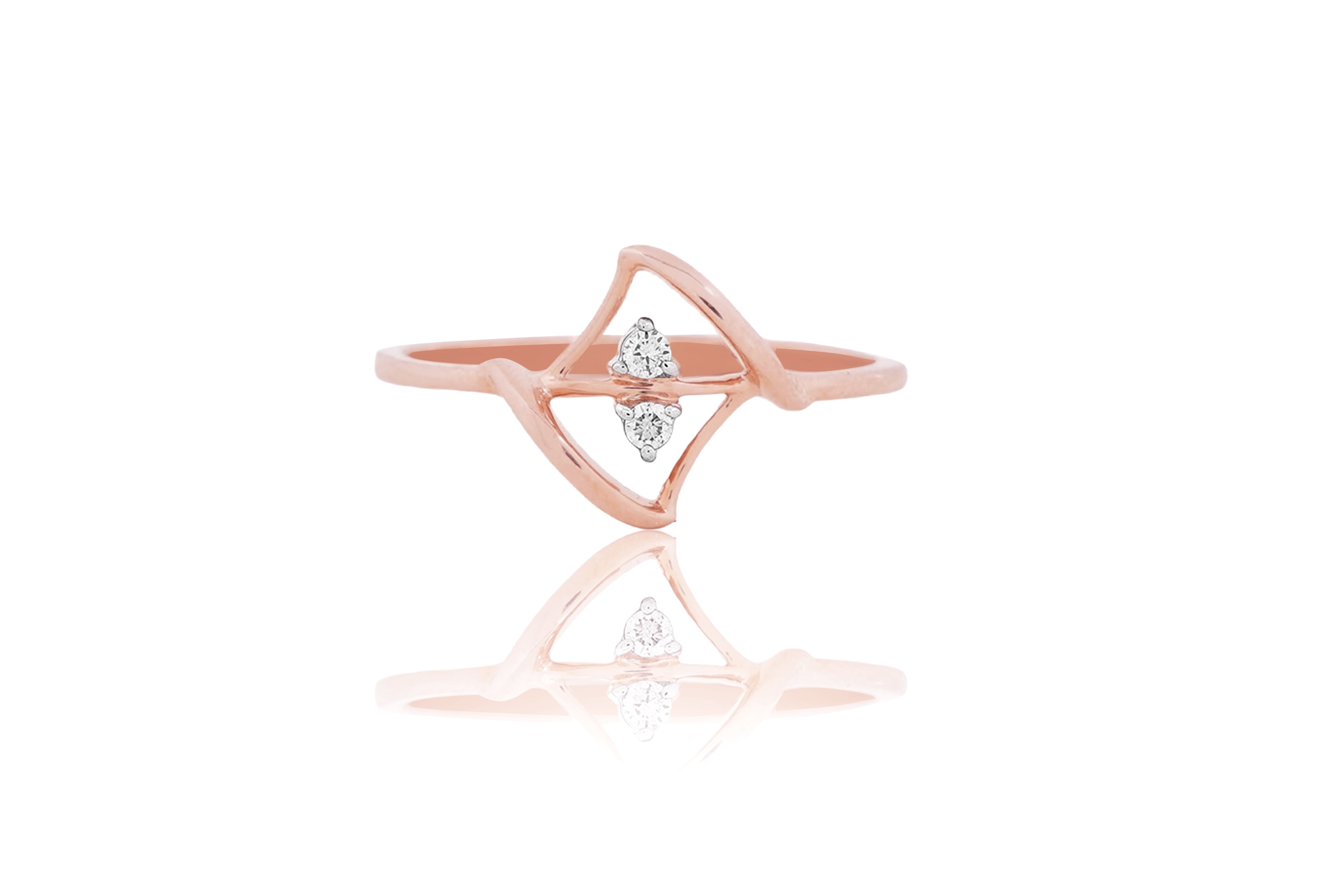 Prism Peak Diamond Ring