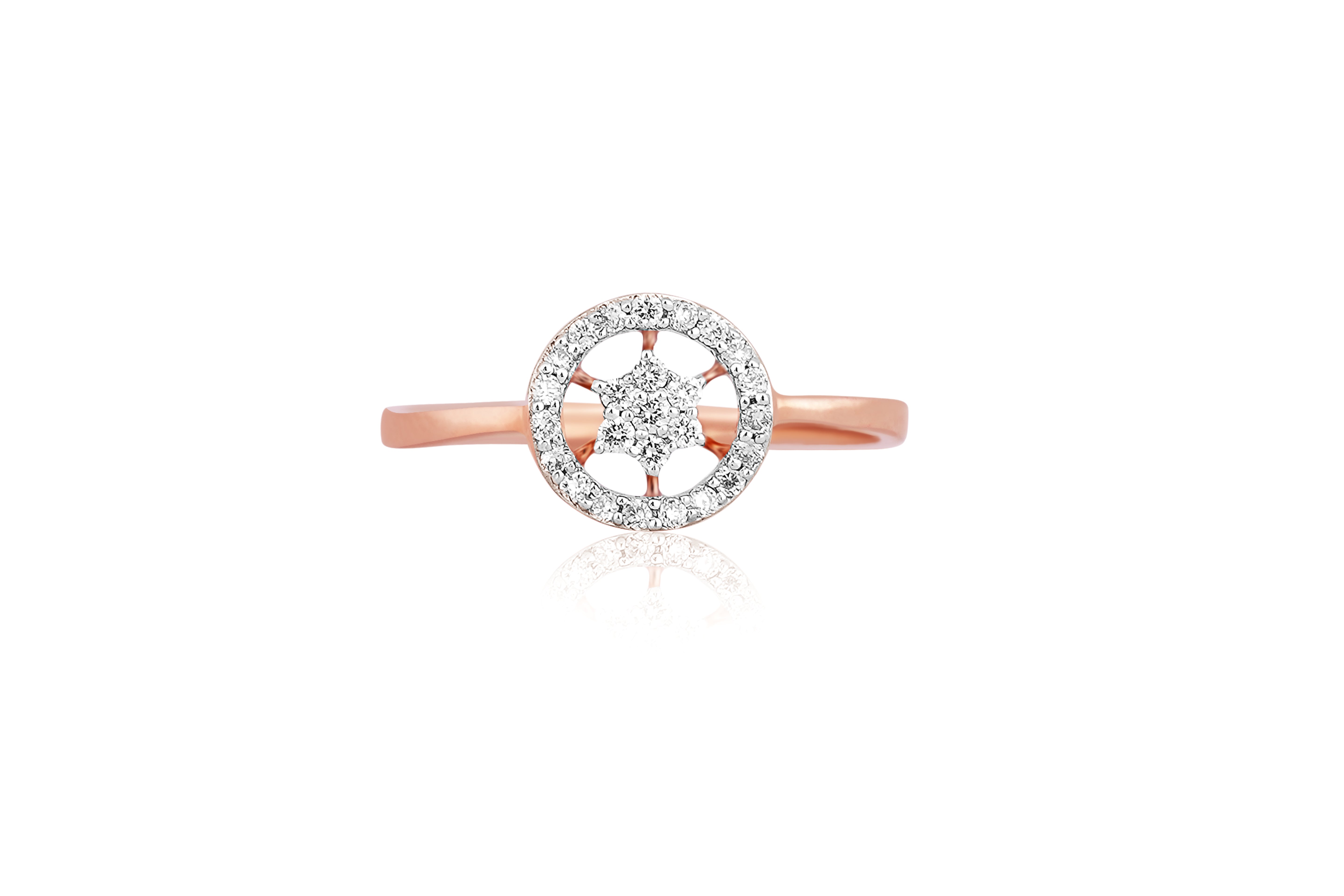 Astral Diamond Bloom Solitaire Ring