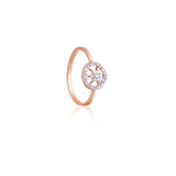 Astral Diamond Bloom Solitaire Ring