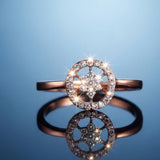 Astral Diamond Bloom Solitaire Ring