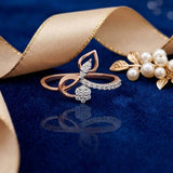 Diamond Ethereal Swan Ring