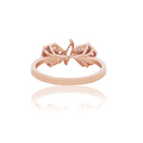 Diamond Bypass Solitaire Ring
