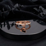 Diamond Apex Crescent Ring
