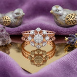 Diamond Celestial Petal Ring