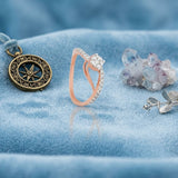 Diamond Serenity Swirl Ring